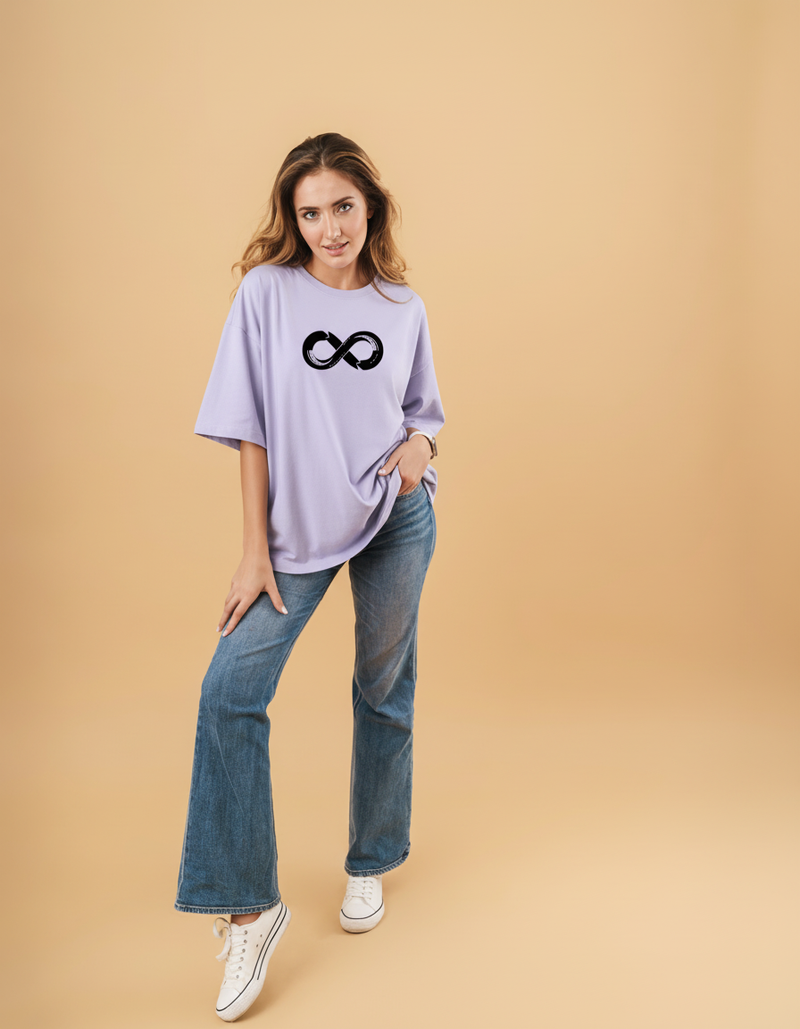 THGC Essentials Infinity Edition French Terry Oversized Womens T-Shirt
