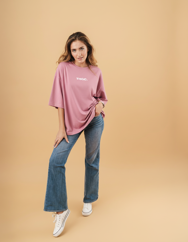 THGC Essentials Move Forward Oversized French Terry Womens T-shirt