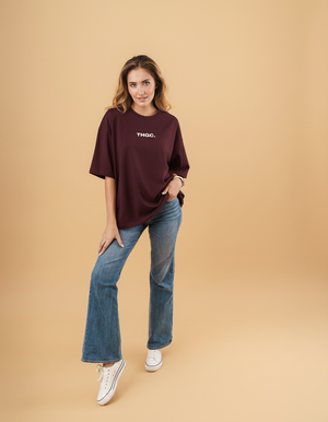 THGC Essentials Move Forward Oversized French Terry Womens T-shirt