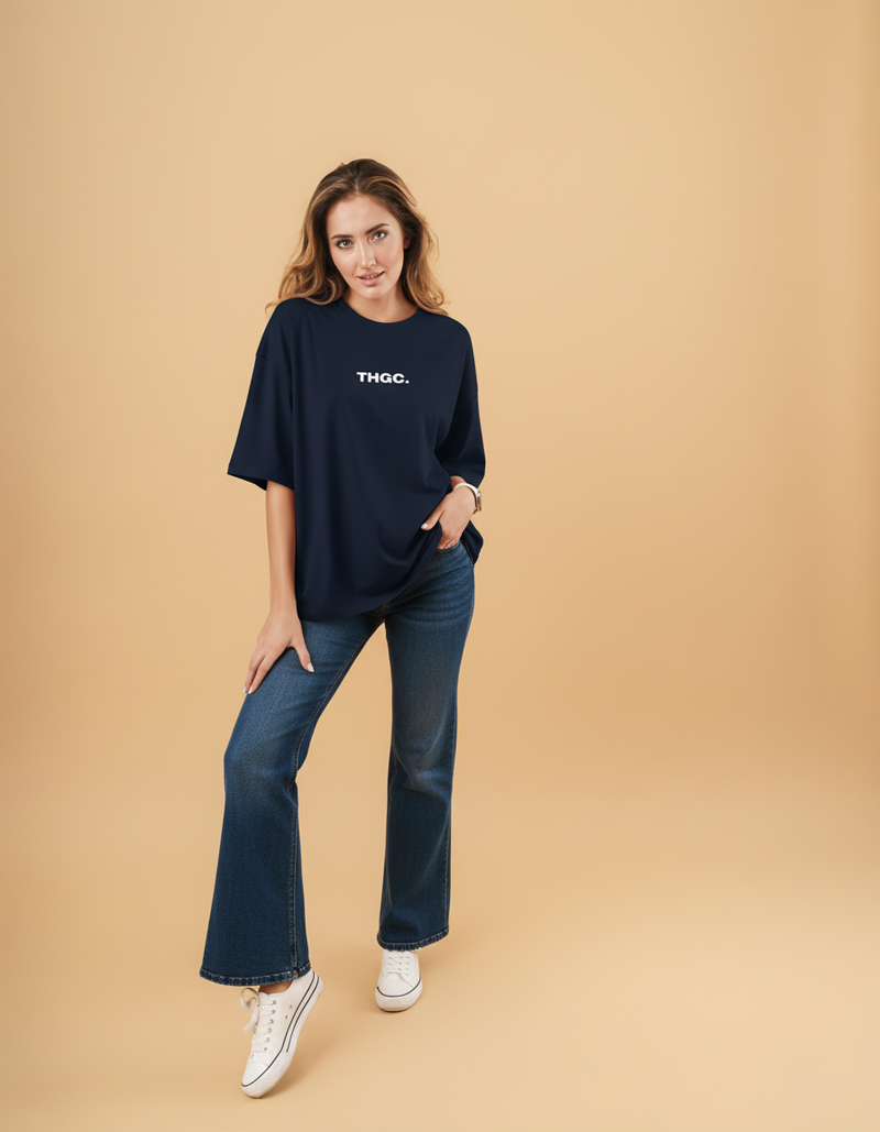 THGC Essentials Move Forward Oversized French Terry Womens T-shirt