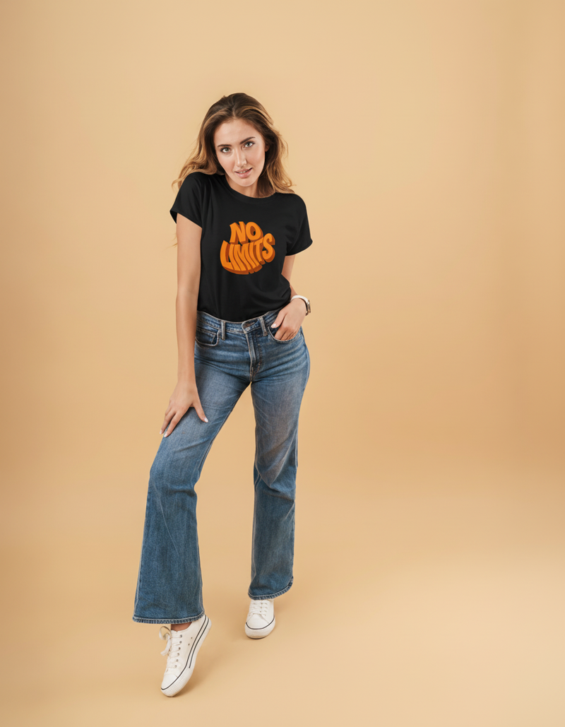 THGC Basics No Limits Dark Edition Crew Neck Womens Tshirt