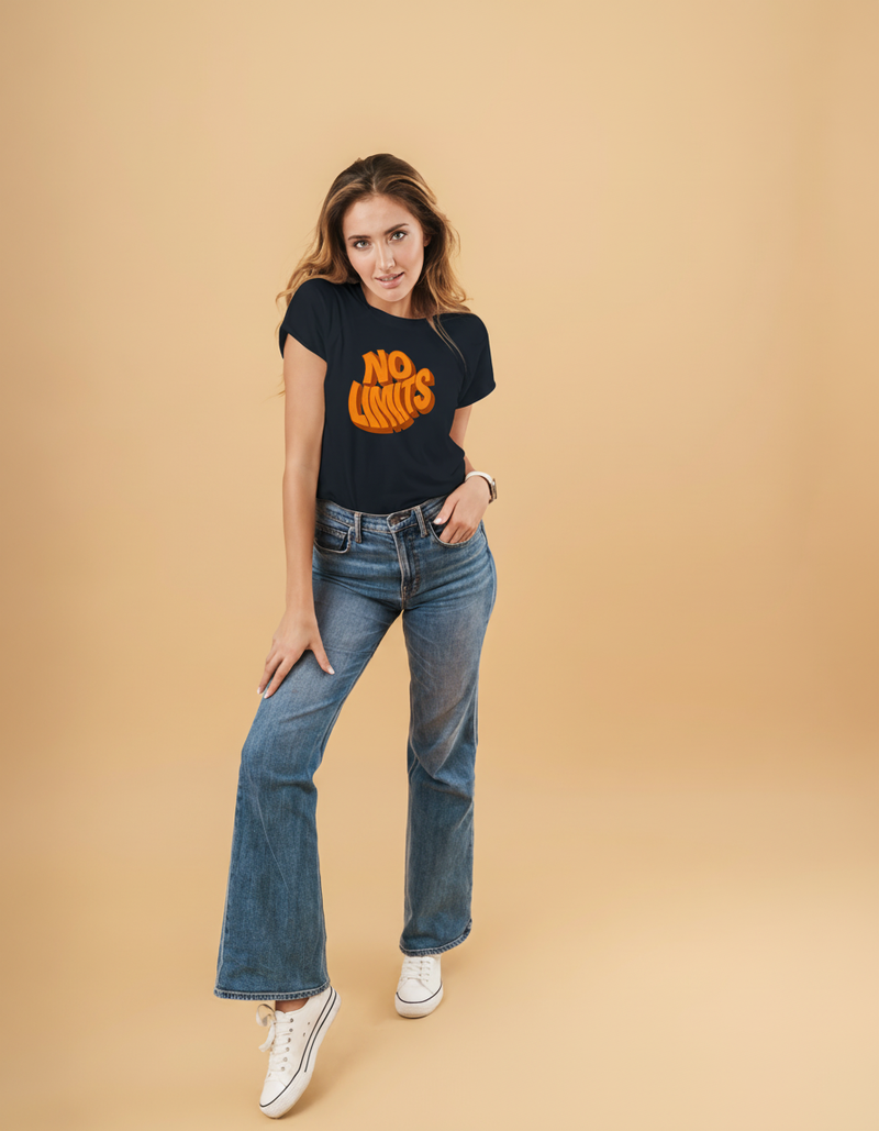 THGC Basics No Limits Dark Edition Crew Neck Womens Tshirt