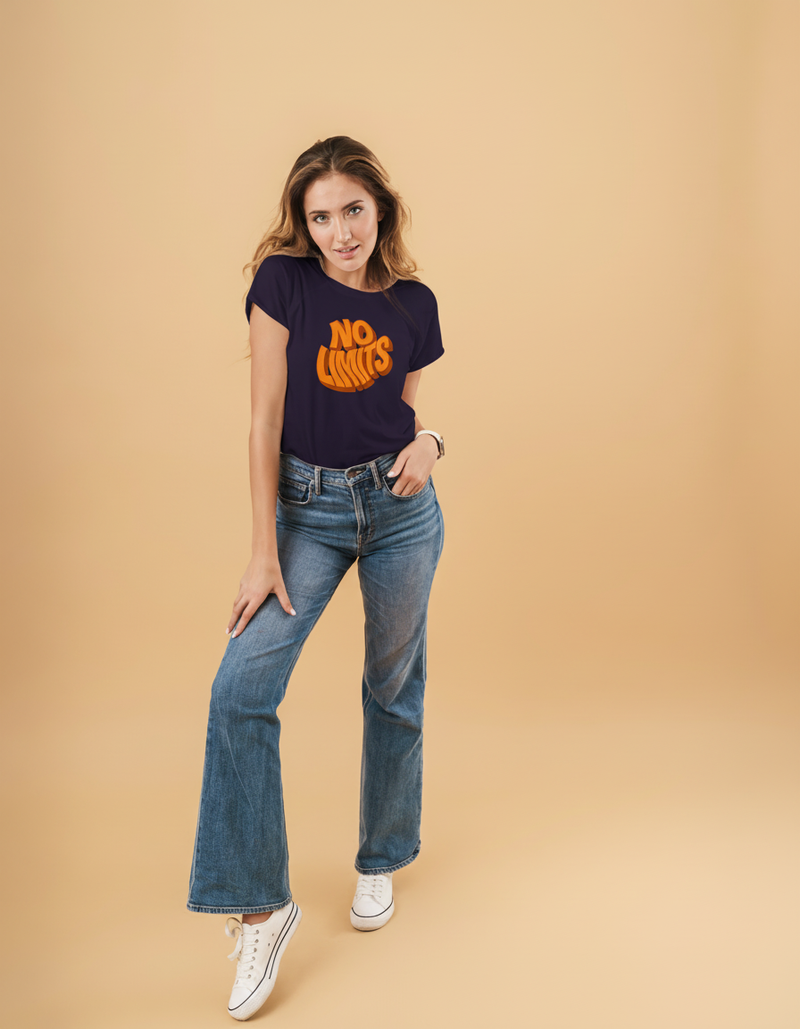 THGC Basics No Limits Dark Edition Crew Neck Womens Tshirt