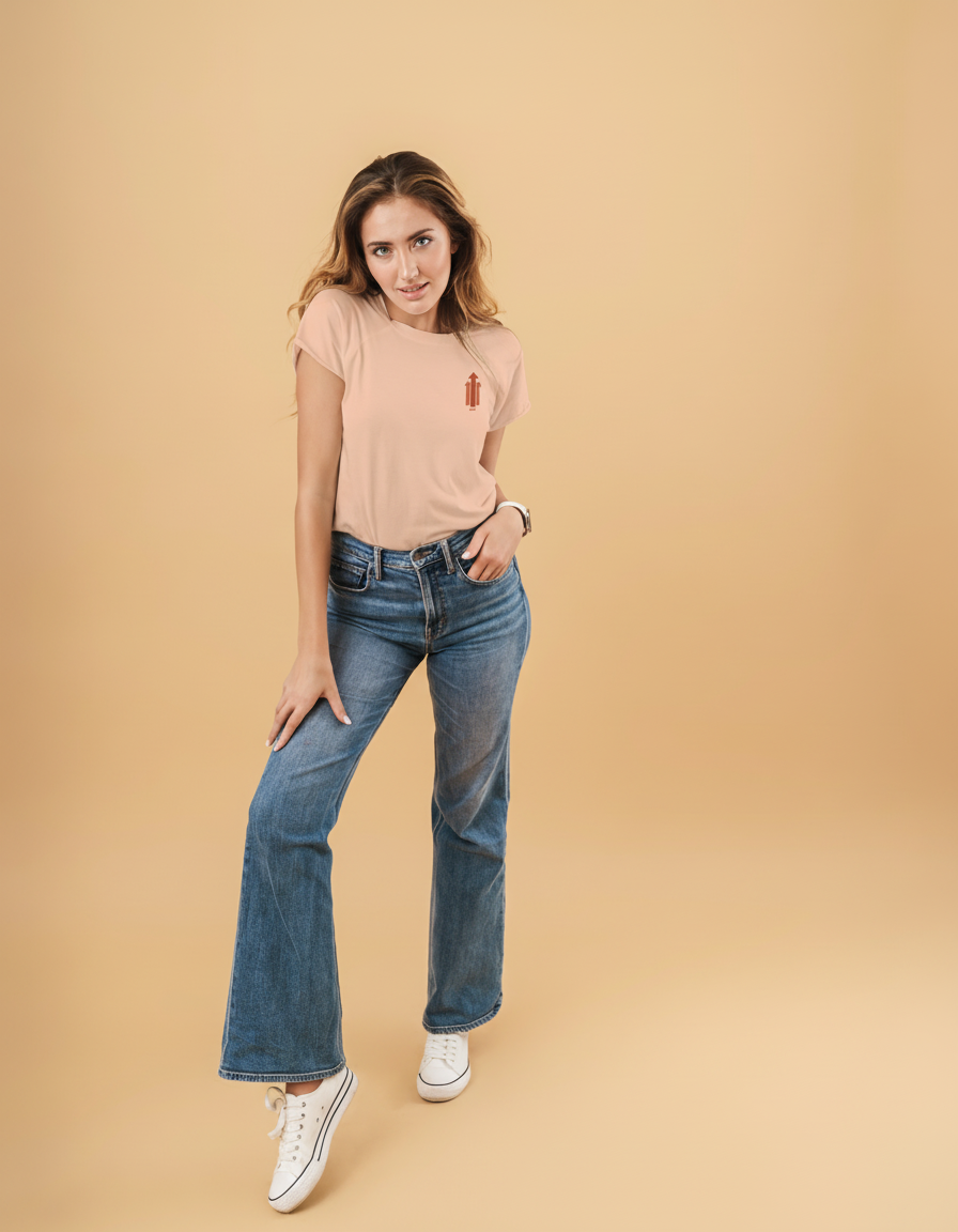 THGC Basics Only Up Classic Crew Neck Womens T-Shirt