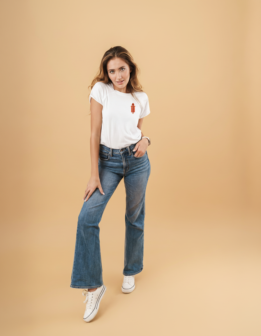 THGC Basics Only Up Classic Crew Neck Womens T-Shirt