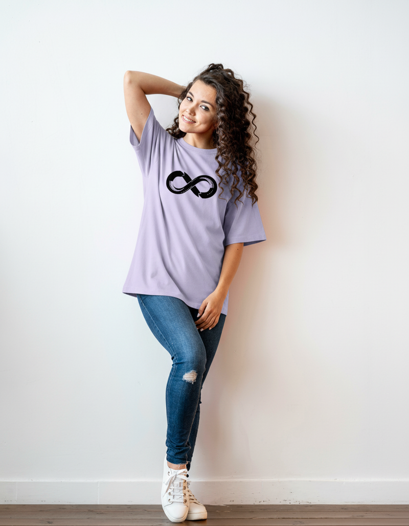 THGC Essentials Infinity Edition French Terry Oversized Womens T-Shirt