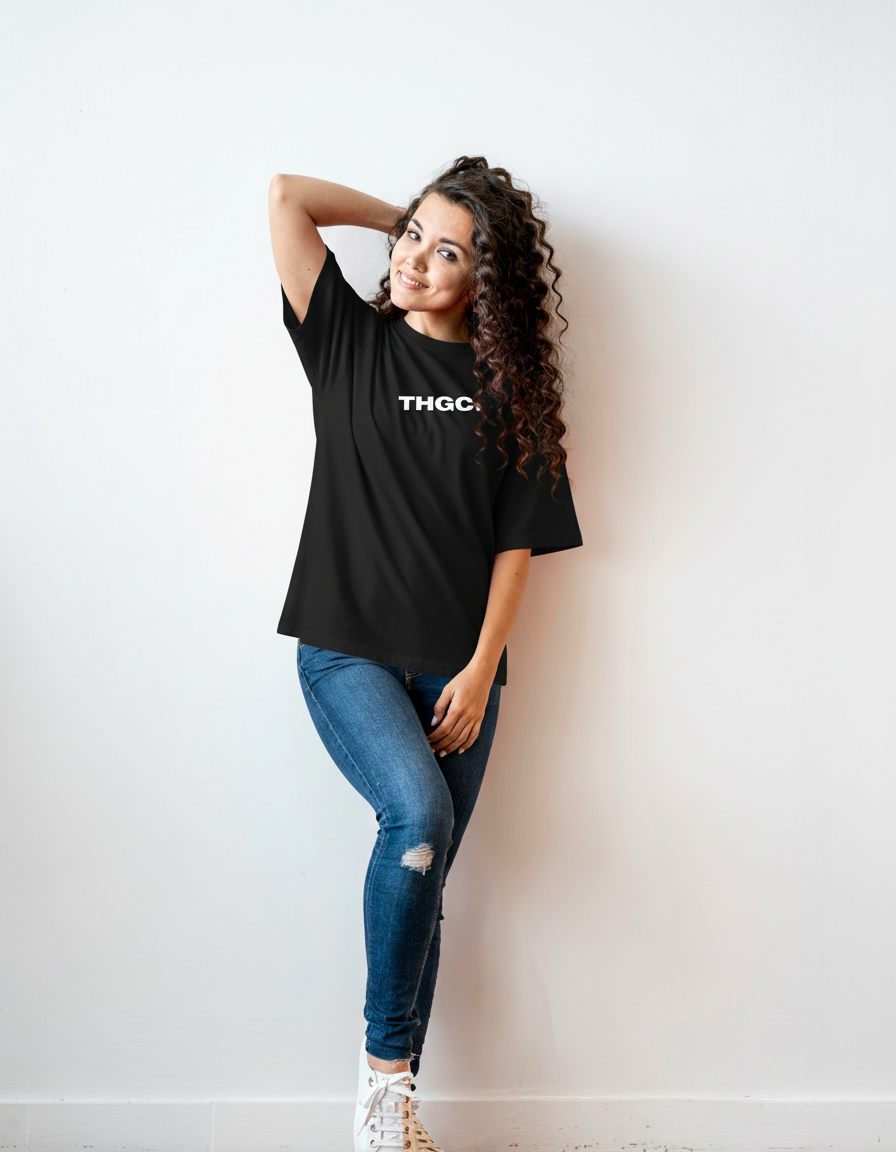 THGC Essentials Move Forward Oversized French Terry Womens T-shirt