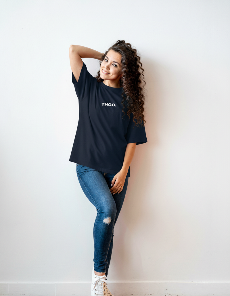 THGC Essentials Move Forward Oversized French Terry Womens T-shirt
