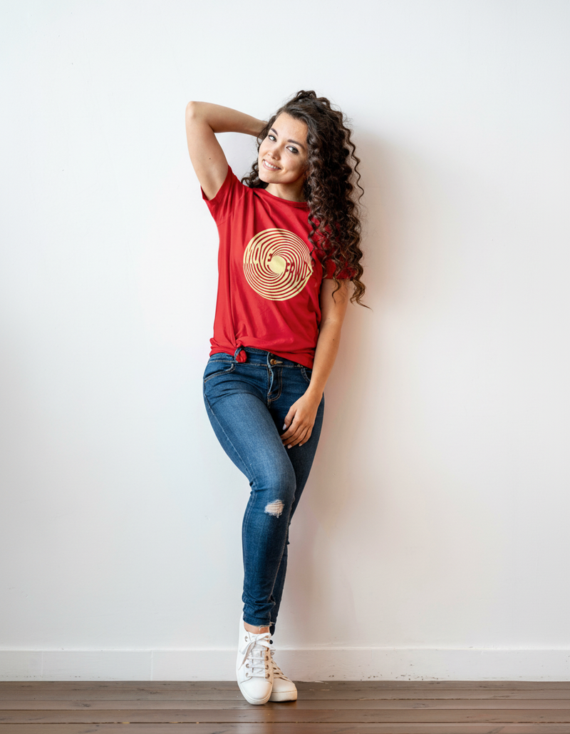 THGC Basics Move Forward Classic Crew Neck Womens Tshirt