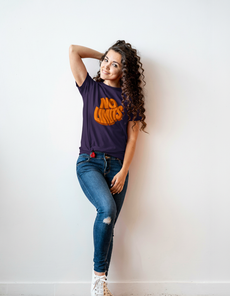 THGC Basics No Limits Dark Edition Crew Neck Womens Tshirt