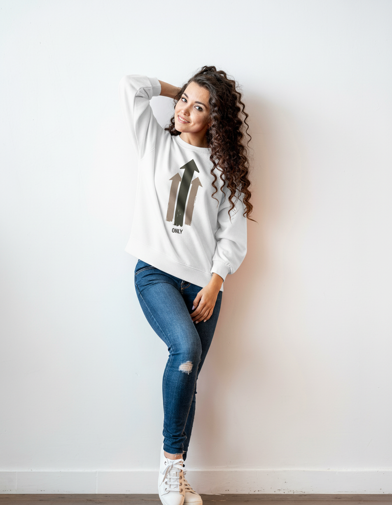 THGC Essentials – Only Up Oversized Womens Sweatshirt - alternate view