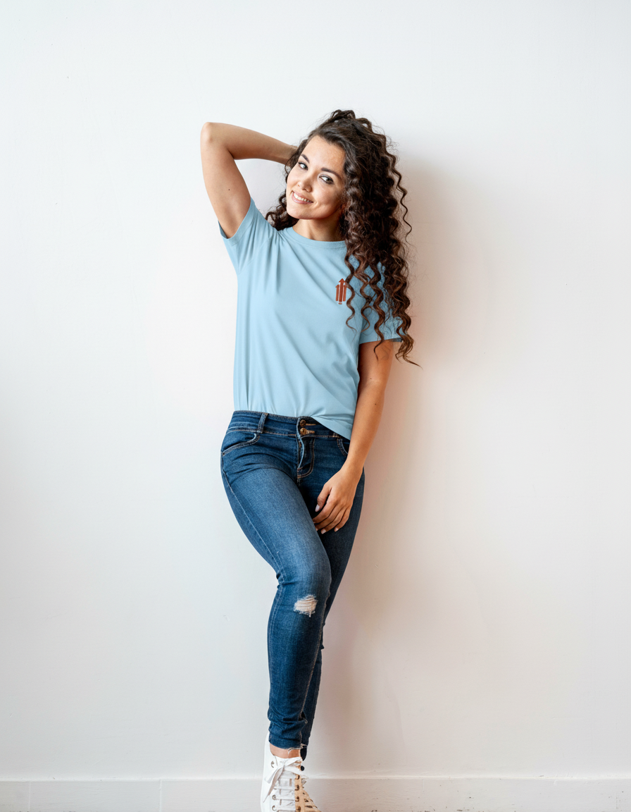 THGC Basics Only Up Classic Crew Neck Womens T-Shirt