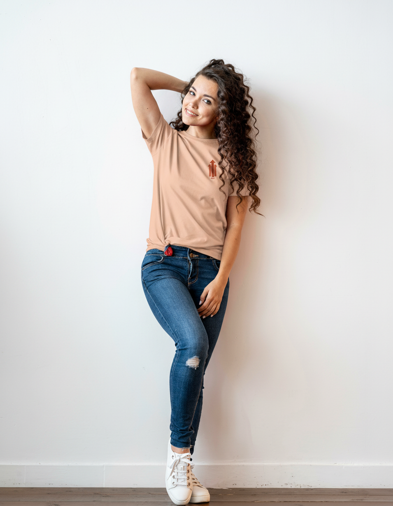 THGC Basics Only Up Classic Crew Neck Womens T-Shirt