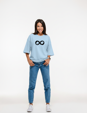 THGC Essentials Infinity Edition French Terry Oversized Womens T-Shirt