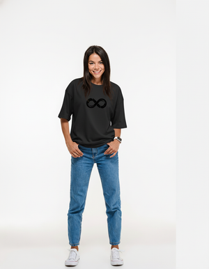 THGC Essentials Infinity Edition French Terry Oversized Womens T-Shirt