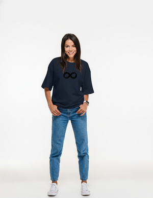 THGC Essentials Infinity Edition French Terry Oversized Womens T-Shirt