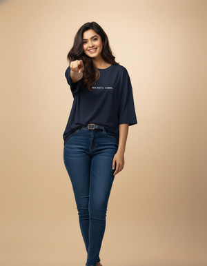 THGC Essentials “Khonshu” Dark Edition Oversized French Terry Womens T-Shirt