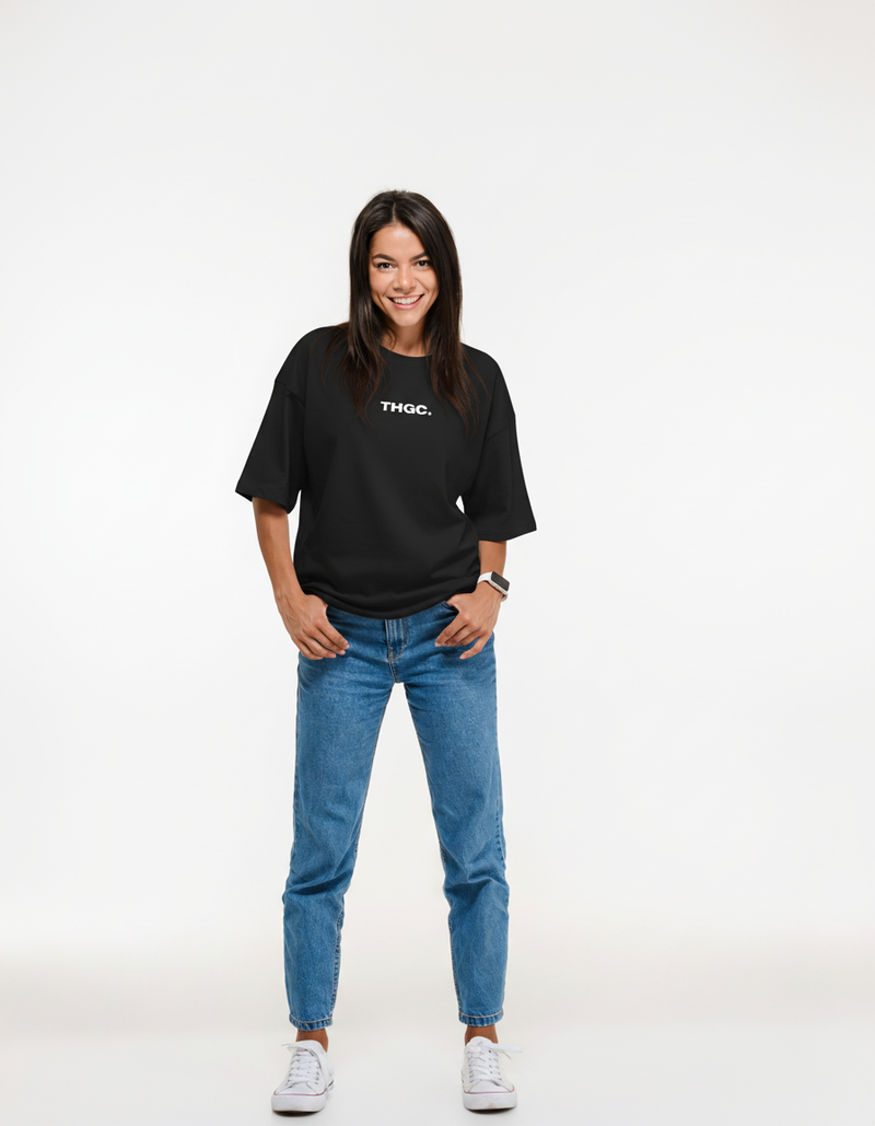 THGC Essentials Move Forward Oversized French Terry Womens T-shirt