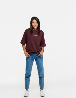 THGC Essentials Move Forward Oversized French Terry Womens T-shirt