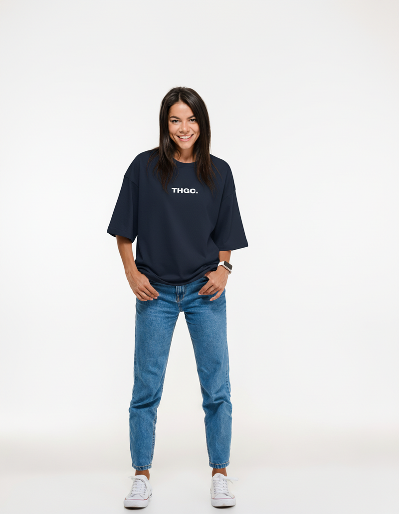 THGC Essentials Move Forward Oversized French Terry Womens T-shirt