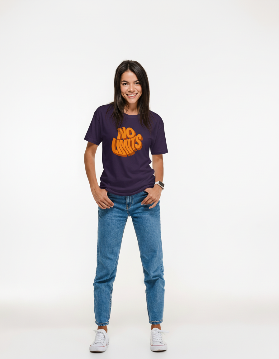 THGC Basics No Limits Dark Edition Crew Neck Womens Tshirt