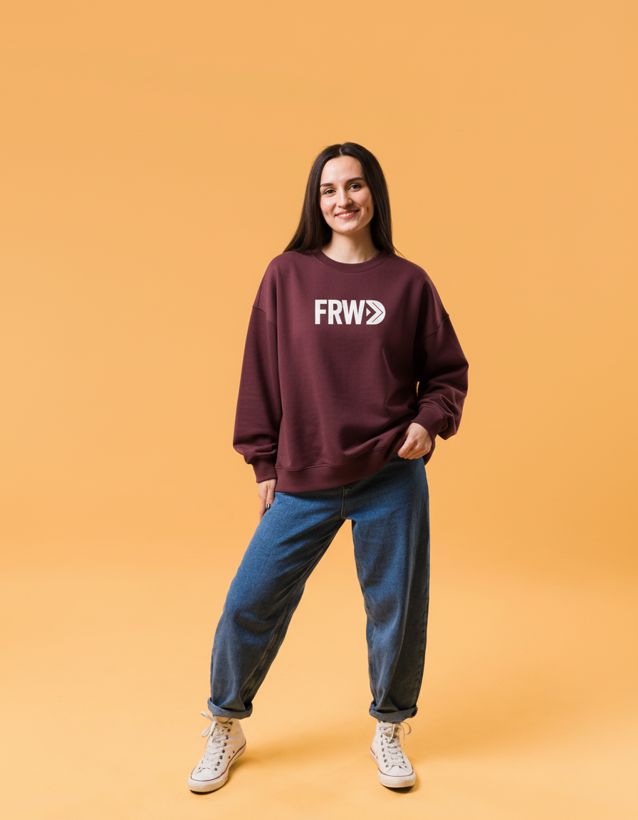 THGC Essentials – FRWD Dark Edition Oversized Womens Sweatshirt