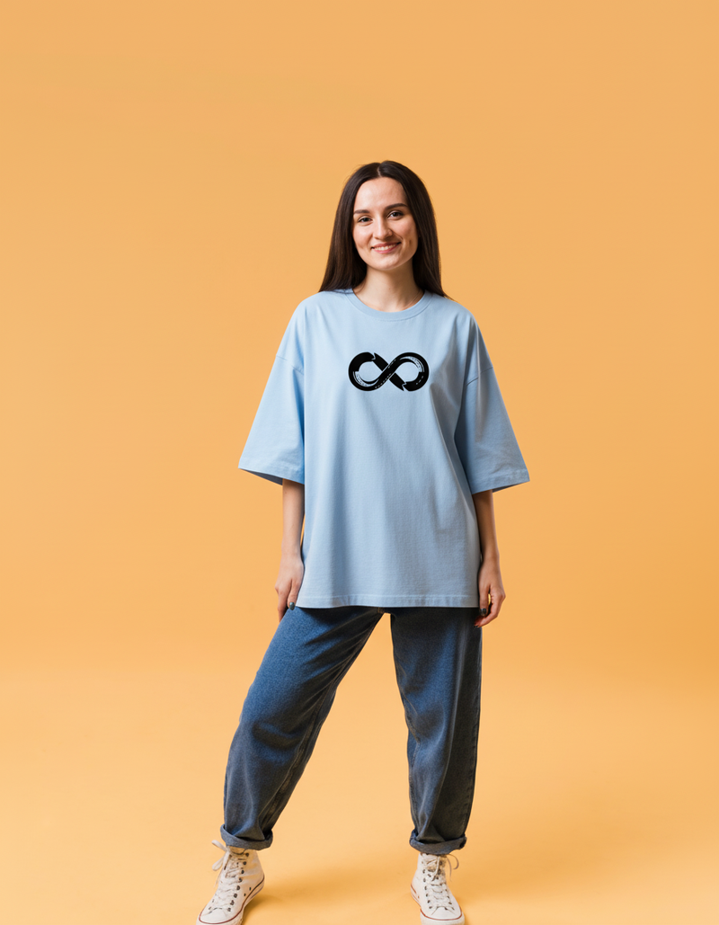 THGC Essentials Infinity Edition French Terry Oversized Womens T-Shirt