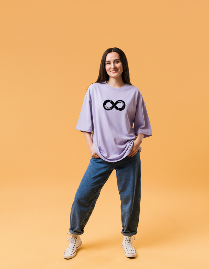 THGC Essentials Infinity Edition French Terry Oversized Womens T-Shirt