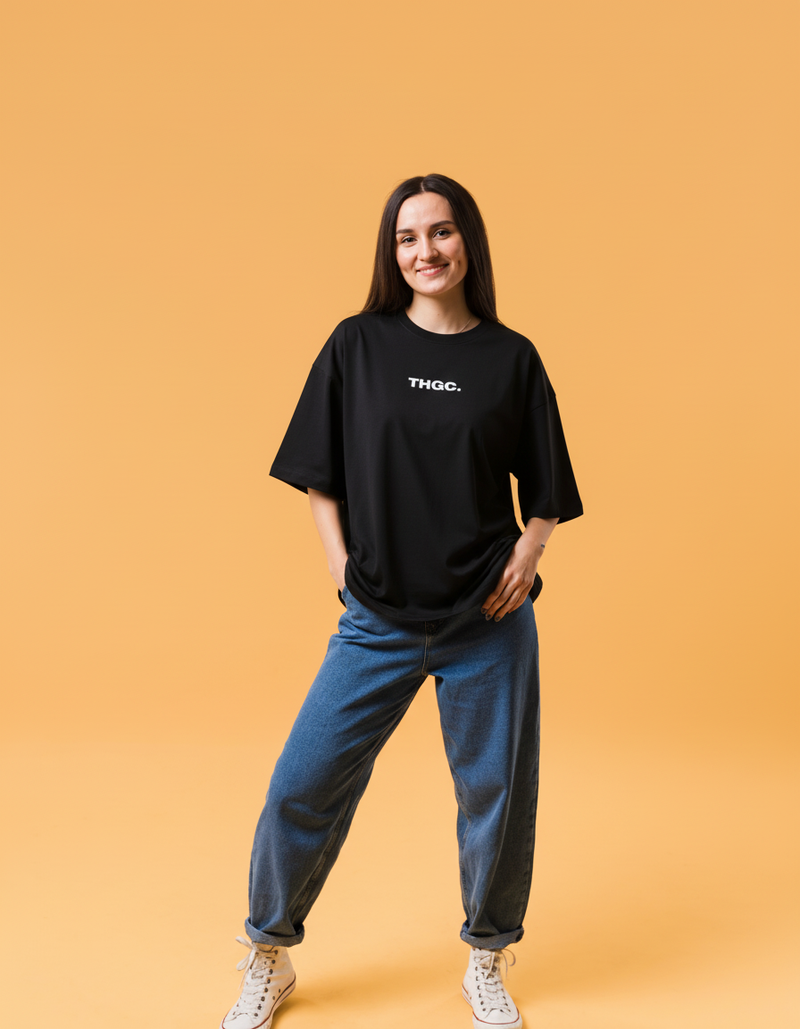 THGC Essentials Move Forward Oversized French Terry Womens T-shirt