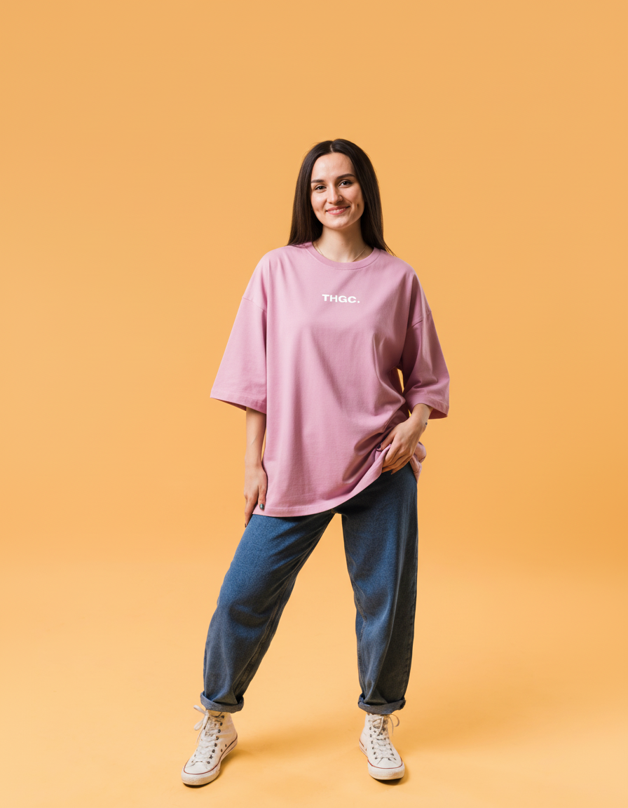 THGC Essentials Move Forward Oversized French Terry Womens T-shirt