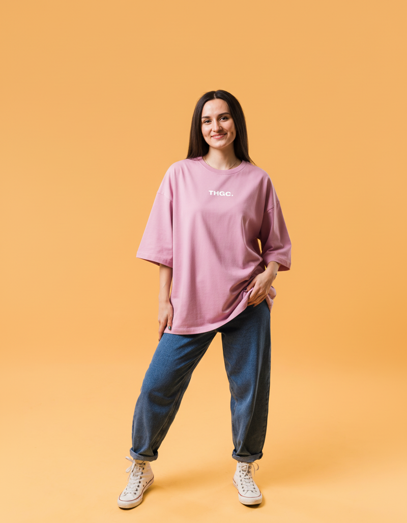 THGC Essentials Move Forward Oversized French Terry Womens T-shirt