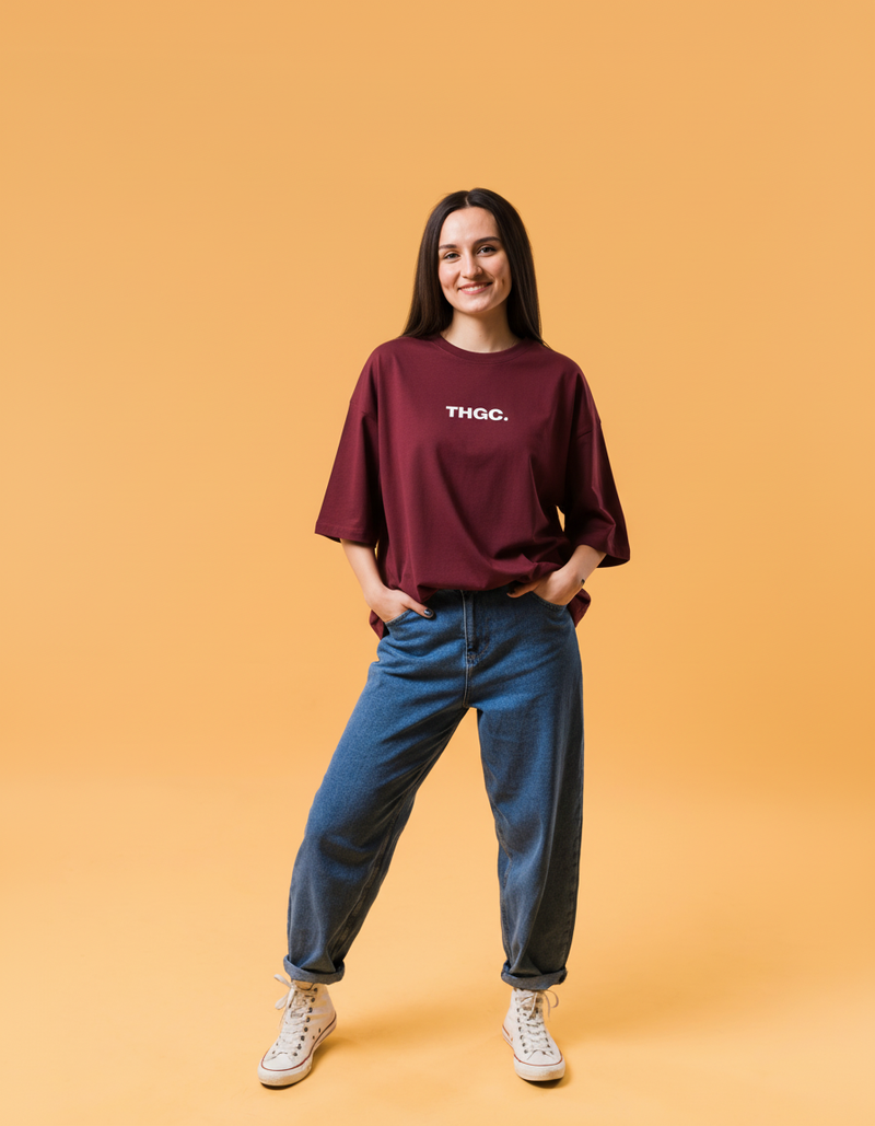 THGC Essentials Move Forward Oversized French Terry Womens T-shirt