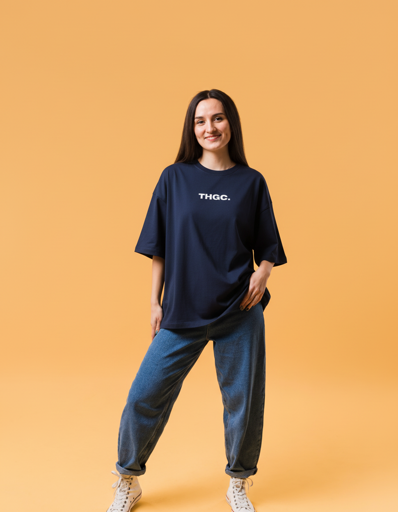 THGC Essentials Move Forward Oversized French Terry Womens T-shirt