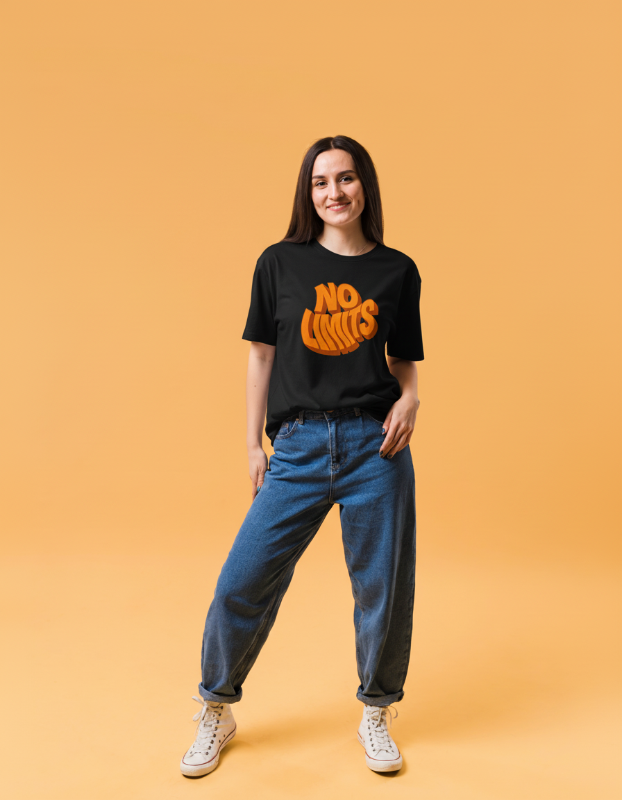 THGC Basics No Limits Dark Edition Crew Neck Womens Tshirt