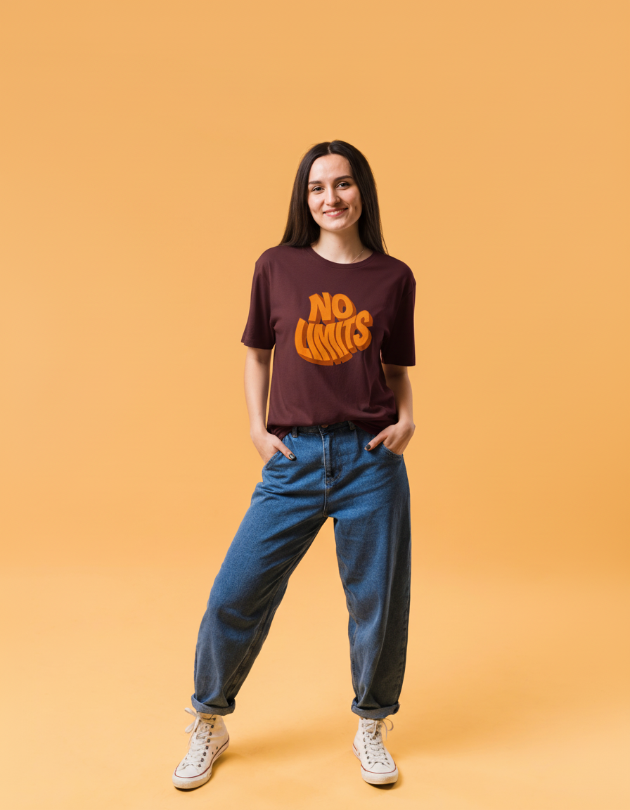 THGC Basics No Limits Dark Edition Crew Neck Womens Tshirt