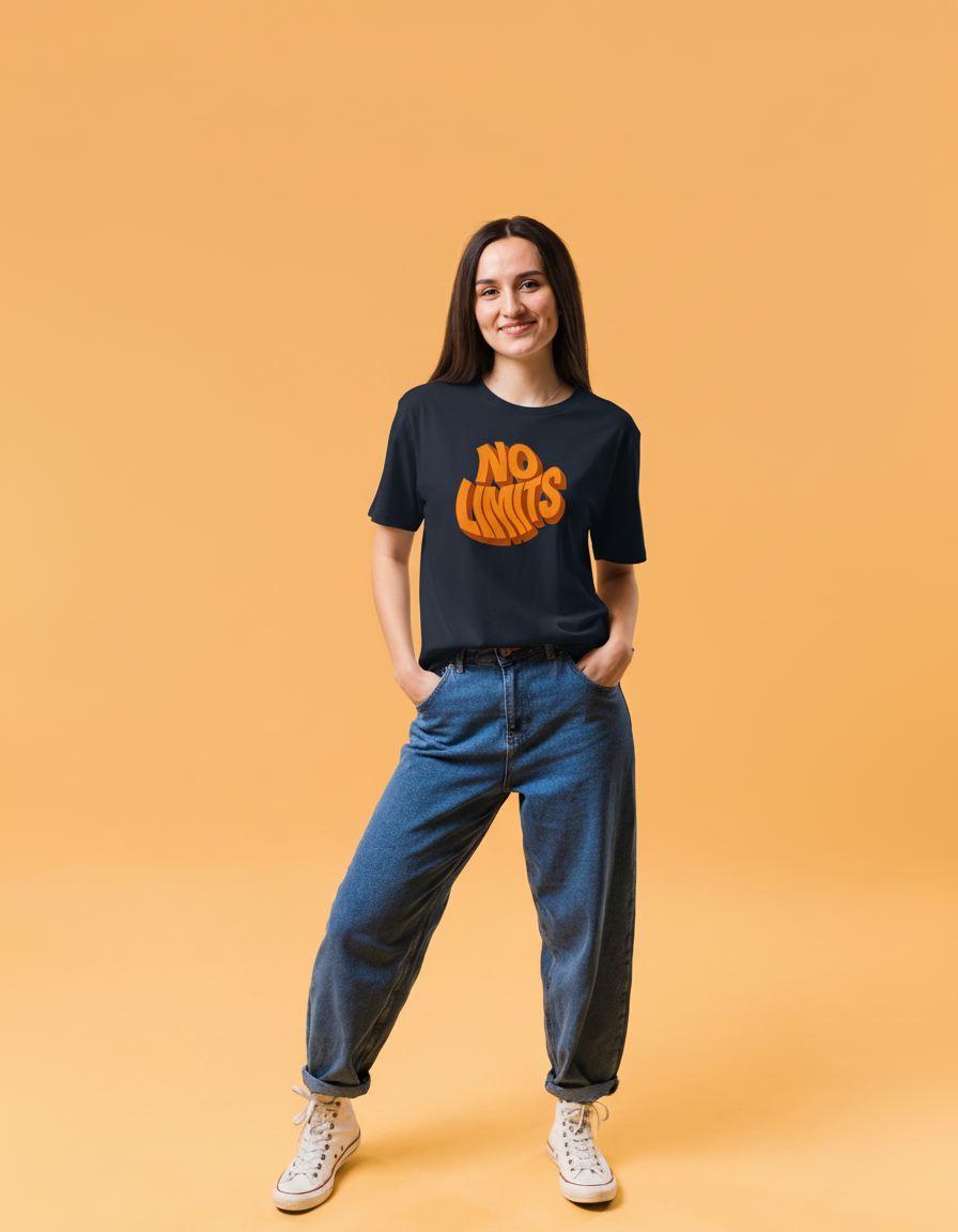 THGC Basics No Limits Dark Edition Crew Neck Womens Tshirt