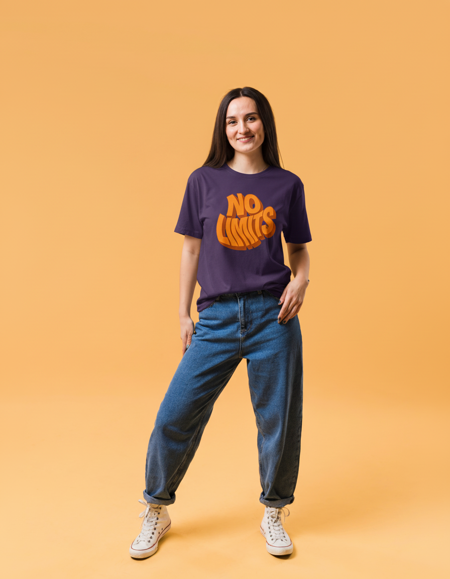 THGC Basics No Limits Dark Edition Crew Neck Womens Tshirt