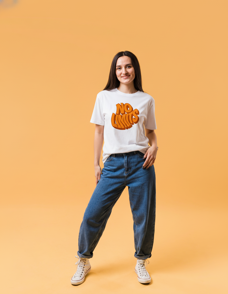 THGC Basics - No Limits Light Edition Crew Neck Womens Tshirt