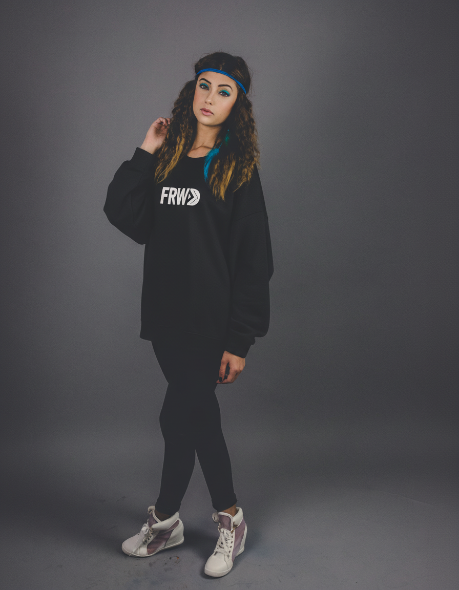 THGC Essentials – FRWD Dark Edition Oversized Womens Sweatshirt