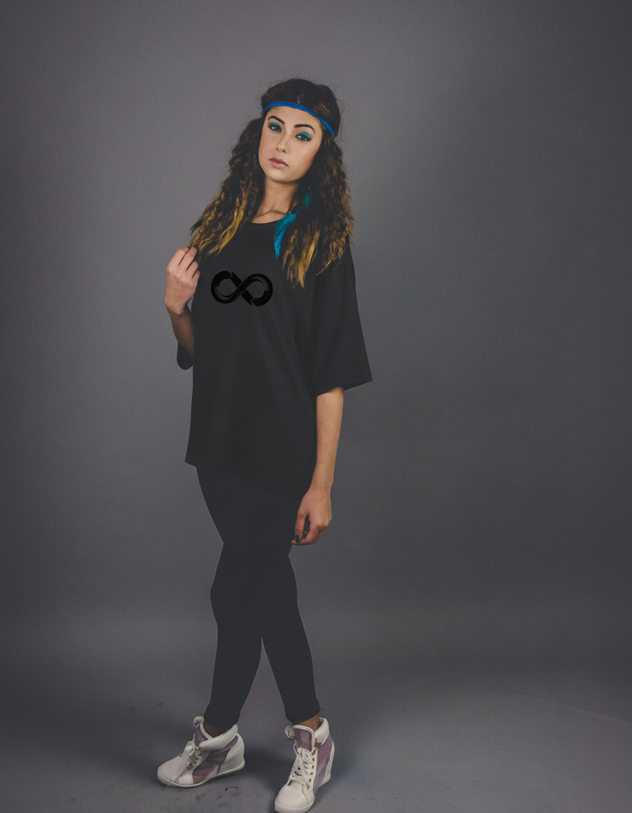 THGC Essentials Infinity Edition French Terry Oversized Womens T-Shirt