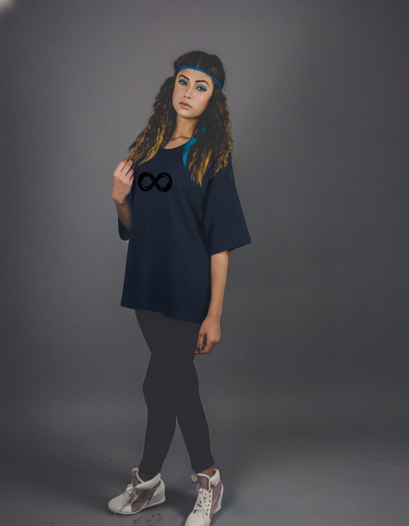 THGC Essentials Infinity Edition French Terry Oversized Womens T-Shirt