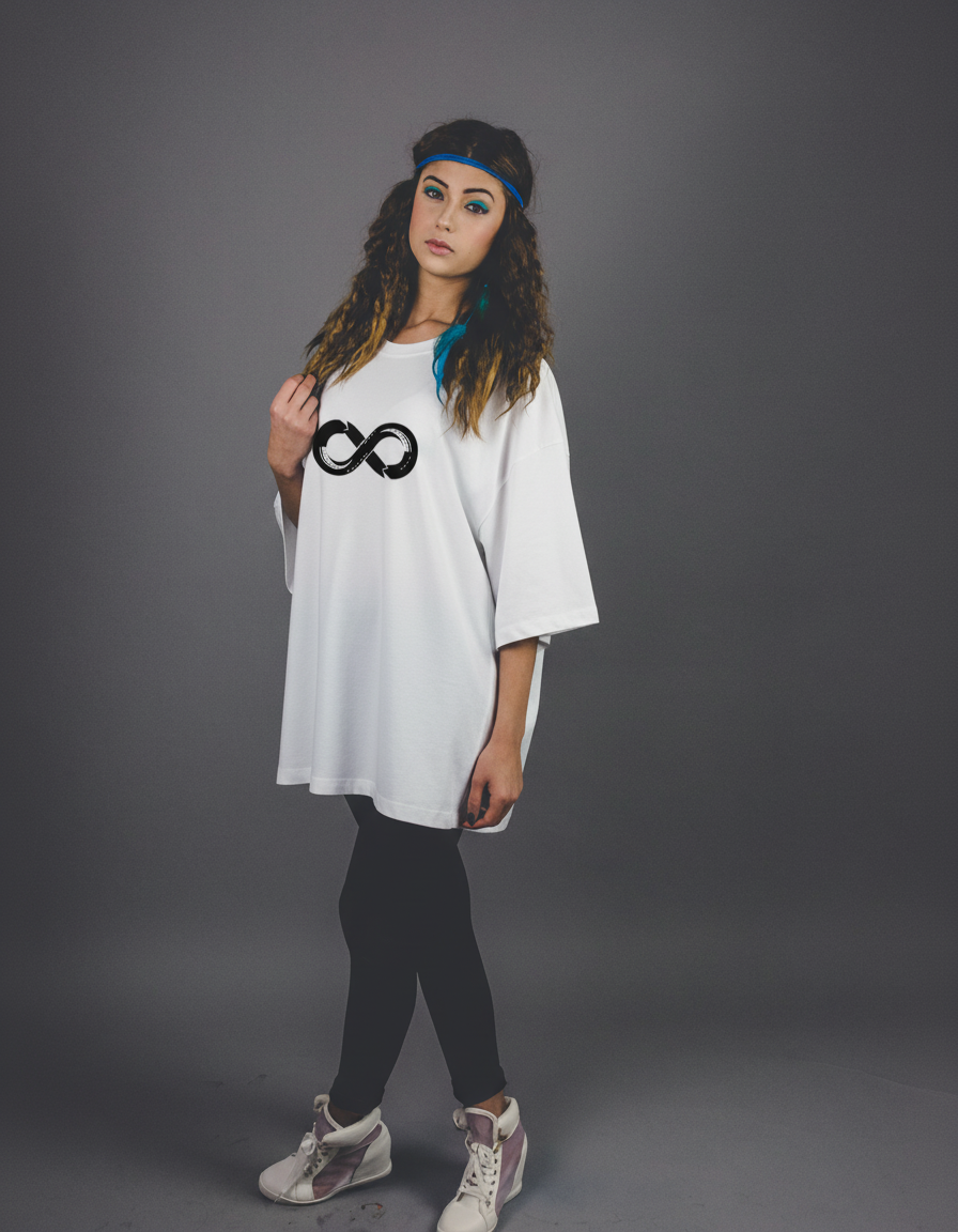 THGC Essentials Infinity Edition French Terry Oversized Womens T-Shirt