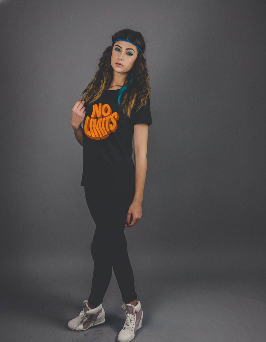 THGC Basics No Limits Dark Edition Crew Neck Womens Tshirt