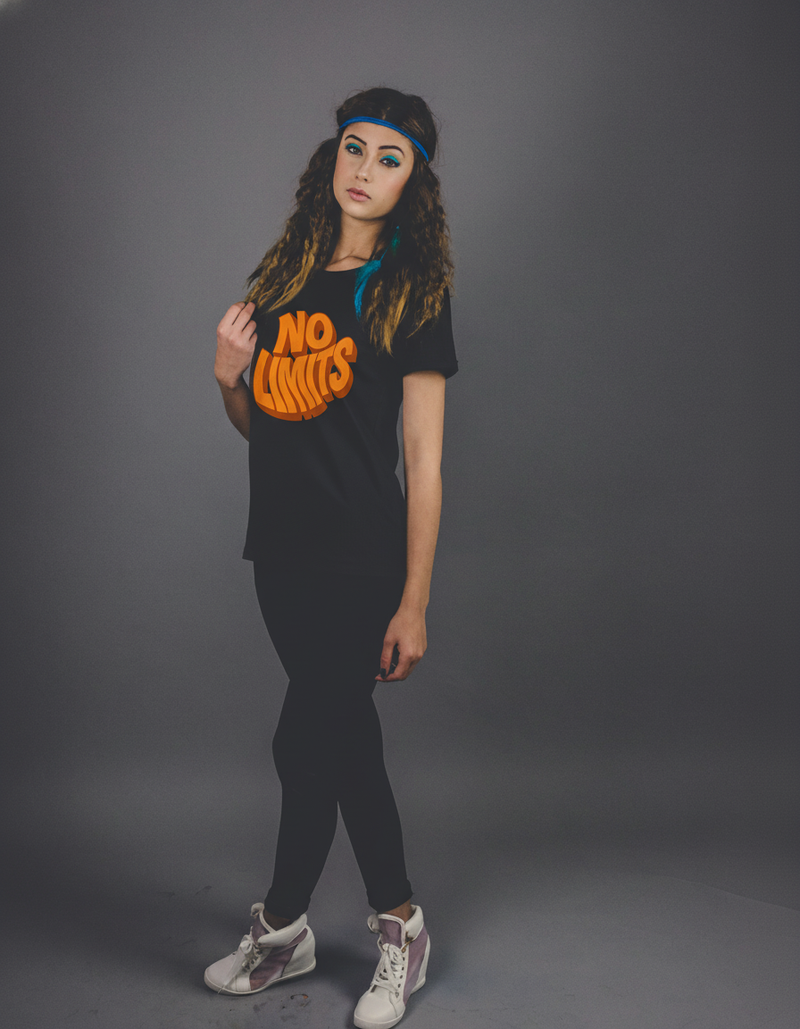 THGC Basics No Limits Dark Edition Crew Neck Womens Tshirt