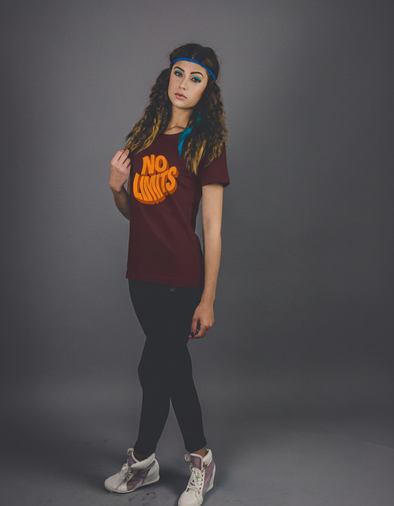 THGC Basics No Limits Dark Edition Crew Neck Womens Tshirt