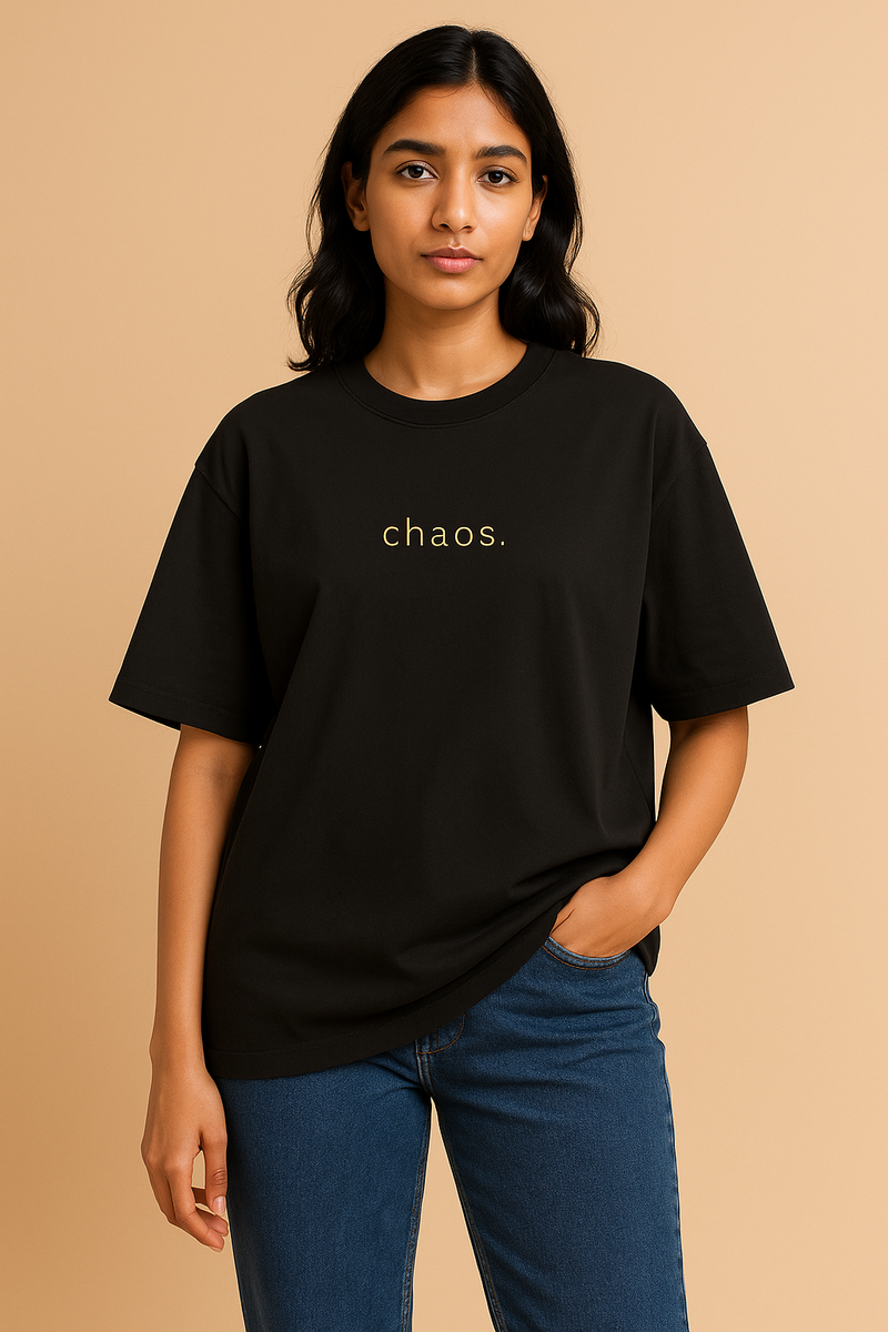 THGC Essentials Chaos Unisex Oversized French Terry Tshirt - alternate view