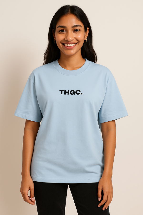 THGC Essentials Textmark Logo Oversized French Terry Womens Tshirt