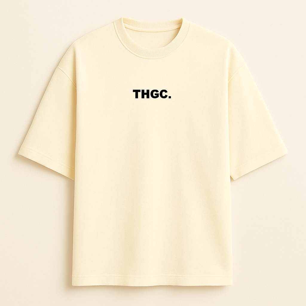 THGC Essentials Textmark Logo Oversized French Terry Womens Tshirt