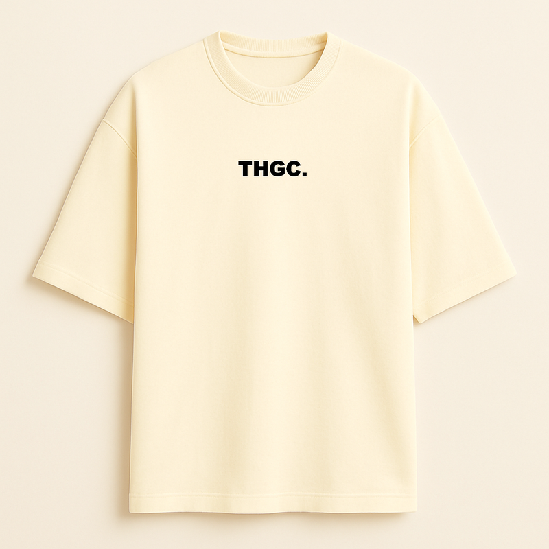 THGC Essentials Textmark Logo Oversized French Terry Womens Tshirt