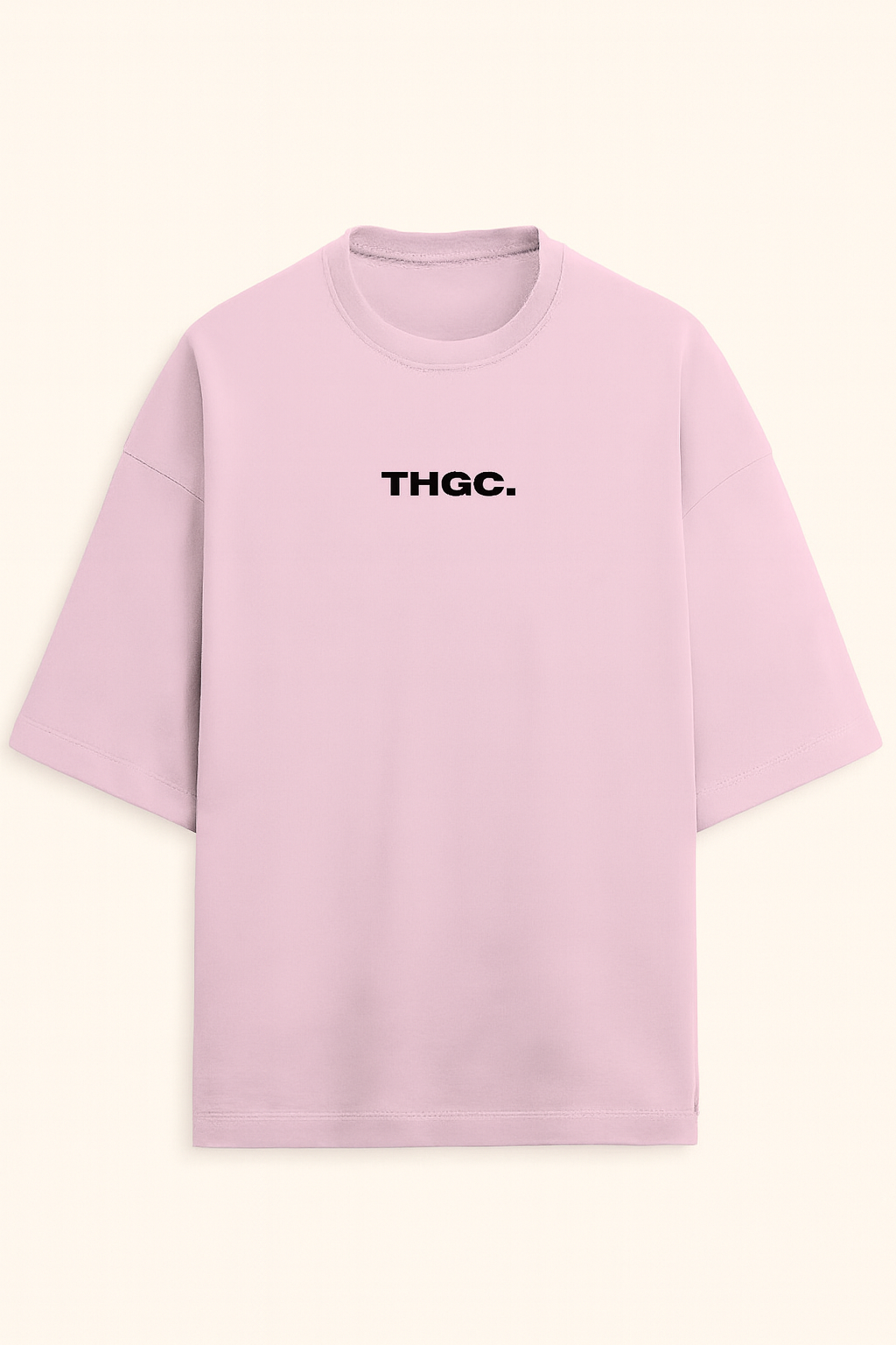 THGC Essentials Textmark Logo Oversized French Terry Womens Tshirt